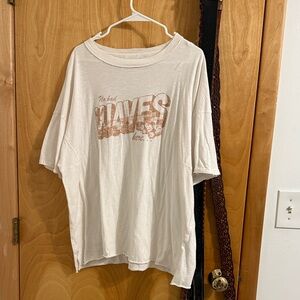 Aerie white oversized t shirt size L